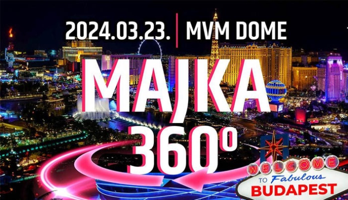 Majka 360 koncert 2024-ben a MVM Dome-ban! Jegyinformációk!